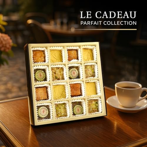 Laumière Gourmet Fruits - Le Cadeau Parfait Collection - Median Gourmet Gift Box (16 Treats) - Hannoukah - Kosher - Vegan Healthy Dried Fruits & Nuts Gift Basket - No Added Cane Sugar Sweets