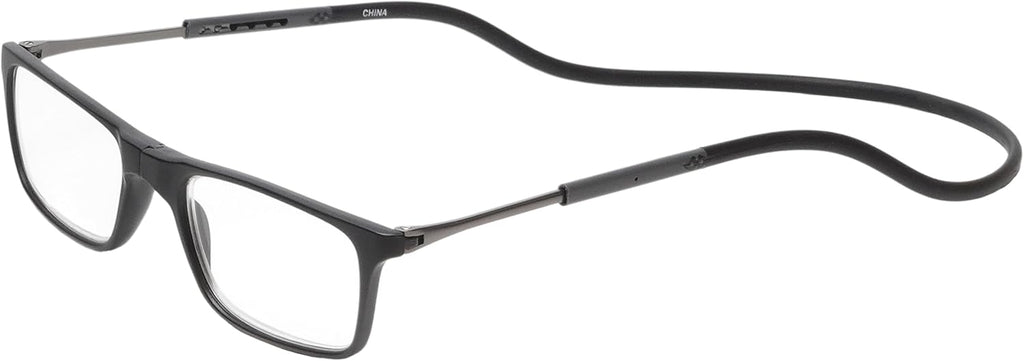 Calabria SP02 Snap Magnetic Reading Glasses Men Women Front Connect Adjustable Temples Eyeglass Around Neck Hanging Readers