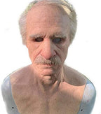 Realistic Old Man Mask Halloween Mask Scary Latex Old Man Grandpa Mask Halloween Wrinkle Face Mask