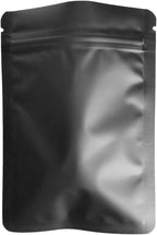 50 Pack Matte Black Mylar Flat Food Storage Bags - 5.1mil 8x12 Inches Smell Proof Resealable Pouch Bag, Sealable Foil Packaging Zipper Pouches