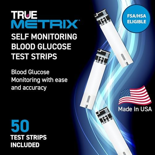 TRUE METRIX Self Monitoring Blood Glucose Test Strips, TRUE METRIX Family of Self Monitoring Blood Glucose Meters, 50 Count