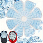 Cooling Gel Ice Packs for Summer Hats, Reusable Hidden Hat Ice Pack for Outdoor Activities, 50 Ml Ice Pack for Hat, Hat Coolers for Sun Protection, Travel, Golf, Hiking (Light Blue 3 Pcs)