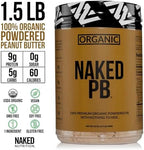 Organic Powdered Peanut Butter from US Farms – Bulk, Only 1 Ingredient - Roasted Peanuts, Vegan, No Additives, Preservative Free, No Salt, No Sugar - 45 Servings