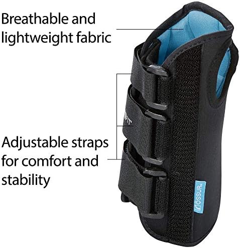 Ossur Formfit Wrist Brace for Treatment of Tendonitis, Carpel Tunnel, Post Cast Healing and Soft Tissue Injuries | Wrist Immobilization, Breathable Material, Custom Fit | 8" Version (Left, Small)