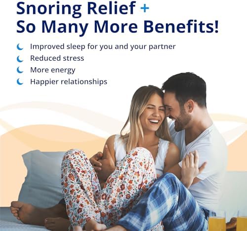 ZQuiet, Anti-Snoring Mouthpiece, Starter Pack with 2 Sizes, Living Hinge & Open Front Design for Comfort & Easy Breathing, Blue