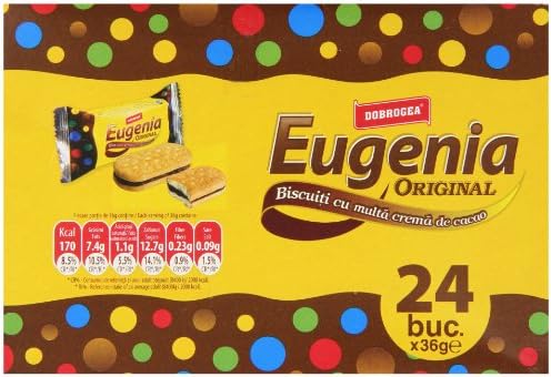 Dobrogea Eugenia Original Sandwich Biscuit, 36g, 24 count