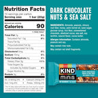 KIND Mini Snack Bars Variety Pack, Gluten Free, Low Sugar, Low Calorie Snacks, Dark Chocolate Nuts & Sea Salt, Caramel Almond & Sea Salt, Dark Chocolate Cherry Cashew, 80 Count