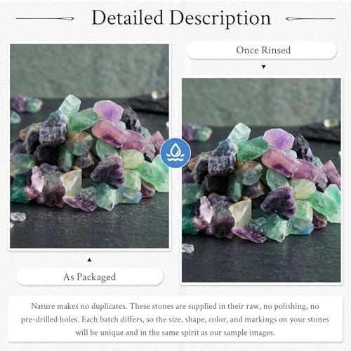 SUNYIK Natural Raw Stones Rough Rock Crystals for Tumbling,Cabbing,Assorted Stones,1pound(about 460 gram)