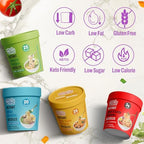 VOLO VERO Konjac Noodle Variety Pack - Tom Yum, Miso, "Spicy" Kimchi, Red Curry, 6 Packs, Gluten Free, Vegan, Low Carb Shirataki Noodles Angel Hair Instant Soup Cup, Quick Healthy Asian Meal