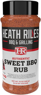 Heath Riles BBQ Rub - Sweet Seasoning, Champion Pitmaster Recipe, Legendary Rubs For Smoking & Grilling, 80+ BBQ Championships, 10 oz.