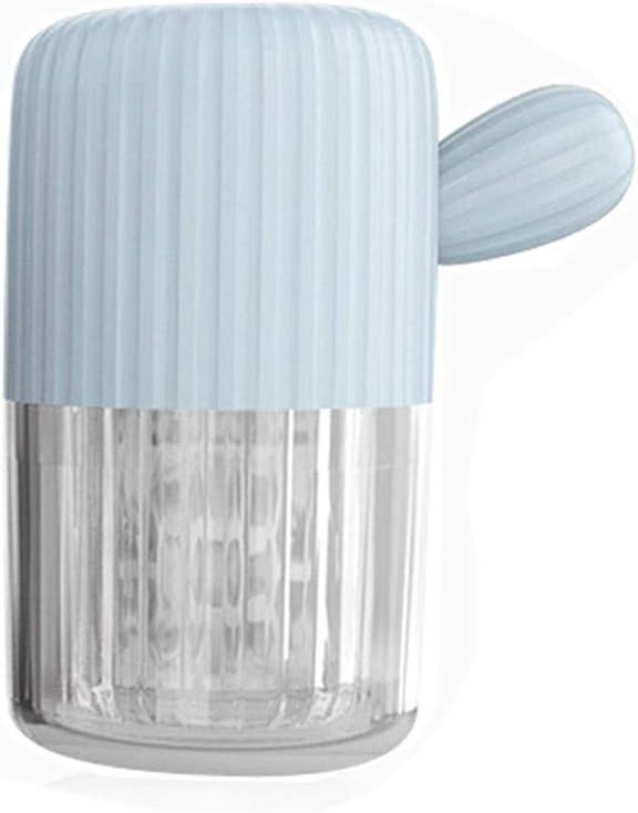 MUDOR Portable Contact Lens Cleaner Machine - Contact Lens Washer with Drawstring for Daily Care Fast Cleaning Soft and Hard Contact Lenses (Quiet Blue)