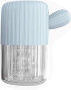 MUDOR Portable Contact Lens Cleaner Machine - Contact Lens Washer with Drawstring for Daily Care Fast Cleaning Soft and Hard Contact Lenses (Quiet Blue)