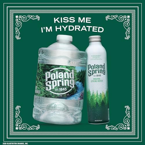 Poland Spring Maine Spring Water Bottles, 3L Jug – Still Bottled Water with Naturally Occurring Minerals for Taste