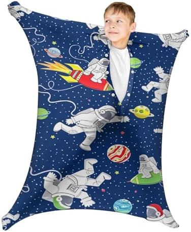 Space Astronaut Dynamic Movement Sensory Body Sock - Stretchable Sensory Sack - Help Kids Relax and Focus - Stress Relief Anxiety Autism ADHD Tactile Items for Therapeutic Play (Medium)