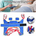 Divided Leg Sling for Elderly Disabled,Patient Hoist Sling Use with Patient Lifts and Ceiling Hoists,Toileting Sling Divided Leg Shower Sling for Paralyzed Elderly and Disabledload-230Kg/507Lb Blue,