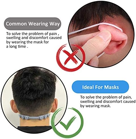 4 Pcs Mask Strap Extender, Anti-Tightening Mask Holder Hook Ear Strap Accessories Ear Grips Extension Mask Buckle Ear Pain Relieved Four Colours