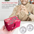 2Pcs 3D Crystal Baoding Balls with Storage Box Dual Dragons Design Hand Therapy Balls Transparent Stress Relief Balls Chinese Meditation Balls for Muscle Relaxation Hand Exercise