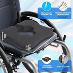 Bed Sore Cushion for buff & Wheelchair Cushion for Bedsores Prevention - Pain Relief for the Bedridden and Elderly- hemorrhoids treatment, Sciatica, Pressure Sores, Prostate Pillow, Coccyx, Post Natal