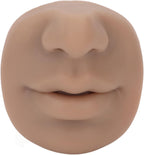 Silicone Nose Model, Soft Silicone Lip Piercing Model, Practice Skin, Realistic Fake Nose, Piercing Face Model for Jewelry Display & Makeup Tattooing & Piercing Practice Body