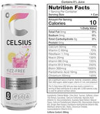 CELSIUS Fizz Free Pink Lemonade, Sugar Free Energy Drink, 12 Fl Oz (Pack of 12)