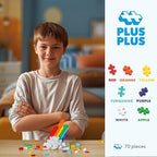 PLUS PLUS Rainbow Mix Tube - Mini Interlocking Building Blocks Set, Stem Toys for Kids - Sensory Bin Fillers/Math Manipulatives Classroom Must Haves Gifts for Boys & Girls