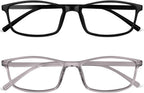 URAQT Blue Light Glasses for Women Men, Blue Light Blocking Glasses Computer Gaming Eyeglasses Clear Lens Reading Glasses