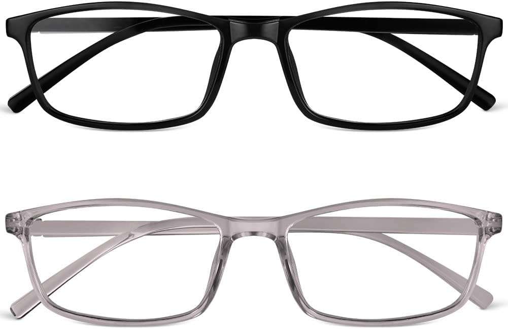 URAQT Blue Light Glasses for Women Men, Blue Light Blocking Glasses Computer Gaming Eyeglasses Clear Lens Reading Glasses
