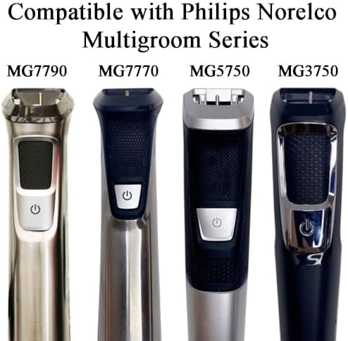 Replacement Trimmer Head Mini Foil Blade Cutter Compatible with Philips Norelco Shaver Multigroom Model MG7750,MG7770,MG7790,MG7791,MG3750,MG5750,BT5511 Shaver Attachment Replacement Part