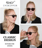 Eyekepper 4-pack Bifocal Sunglasses for Women Reading under the Sun Round Bifocal Readers