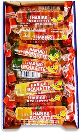 Haribo Gummi Candy, Roulette .87 oz. Roll, (Pack of 36)