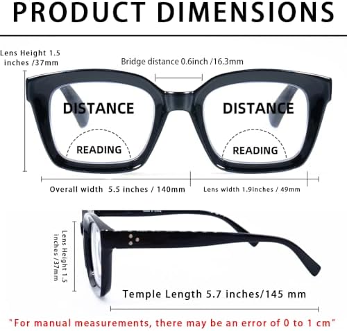 HIYANJN Bifocal Reading Glasses For Women Men Blue Light Computer Readers Clear Top Transition Ladies Eyewear