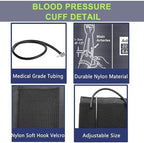 Replacement Extra Large Cuff for Omron BP Monitors 22-52CM Big Arm - Adjustable XL Blood Pressure Cuff, Includes 6 Universal Interface, Blood Pressure Monitors Large Cuff Compatible