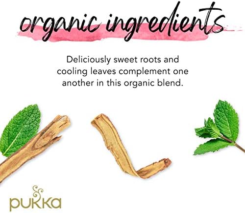 Pukka Organic Herbal Tea Peppermint & Licorice 20 Tea Bags