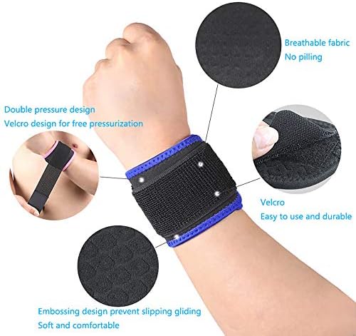 Wrist Brace, Compression Wrist Strap Support Wrist for Men & Women, Youth & Elderly, Boys& Girls, One Size Adjustable, Sports Wristband 1 PCS (Black)