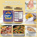 Rani Ginger Cooking Paste 26.5oz (750g) Glass Jar ~ Vegan | Gluten Free | NON-GMO | No Colors | Indian Origin