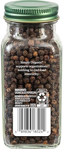 Simply Organic, Black Peppercorns, 2.65 oz