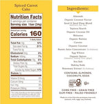 Simple Mills Almond Flour Snack Bars, Spiced Carrot Cake - Gluten Free, Made with Organic Coconut Oil, Breakfast Bars, Healthy Snacks, Paleo Friendly, 6 Ounce (Pack of 1)