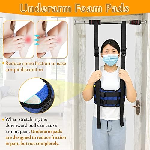 Mybow Back Stretcher, Lumbar Traction Device, Spine Decompression Belt for Pain Relief, Spinal Back Stretcher Belt, Thoracic Spinal Decompression Harness, Portable Stretching Device (Medium)