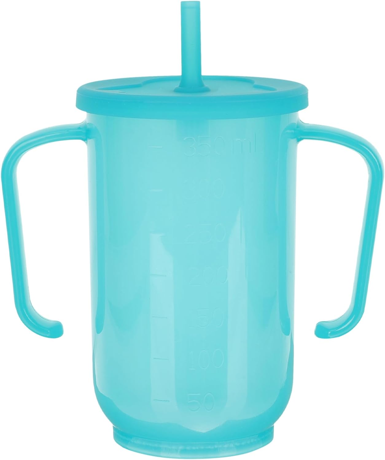 2pcs Adult Sippy Cups,Adult Sippy Cups for Elderly,2 Handles Straw Cups,No Spill Feeding Cup,Plastic Spill Proof Drinking Cups with Straw Lid,Liquid Feeding Elderly Disabled Hospital Patients