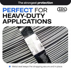 IDL Packaging 5/8" Open (Snap-On) Seals for Steel Strapping, Pack of 250 - USA-Made Sturdy Metal Clips for Securing Heavy Packaging and Pallet Banding - Superior Holding Power for Steel Banding Jobs
