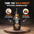 Viking Revolution Coffee Whiskey Beard Oil for Men -Natural Mens Beard Oil with Argan Oil and Jojoba Oil -Beard Softener,Strengthens and Moisturizes- Beard Conditioner for Men(Coffee Whiskey, 1 Pack)