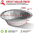 Stock Your Home 5 Inch Aluminum Foil Pie Pans (50 Count) - Disposable & Recyclable Mini Pie Pans - Foil Pie Tin for Bakeries, Cafes, Restaurants - Durable Mini Foil Pans for Pies, Fruit Tarts, Quiche
