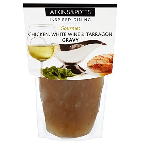 Atkins & Potts Gluten Free Chicken Gravy with White Wine & Tarragon - 350g