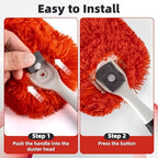 4 Pack Microfiber Reusable Duster Refills, Compatible with OXO Good Grips Microfiber Handle & MR.SIGA Lint Free Microfiber Duster, Washable Dusters Refill for Cleaning (NOT Include Handle)