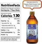 Eden Organic Black Sesame Oil, Unrefined, 100% Black Sesame Seed, 16 oz Amber Glass Bottle