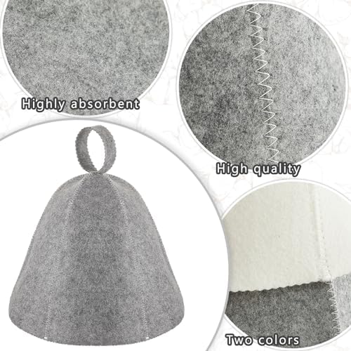 JaGely Sauna Hat for Men Women Sauna Hat Vaporarium Cap Russian Banya Cap for Bath House Accessories