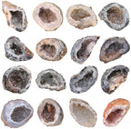 SUNYIK Natural Agate Druzy Geode Cluster Irregular Collectible Mineral Stone Specimen for Decor Figurine Feng Shui(0.1-0.3lb)