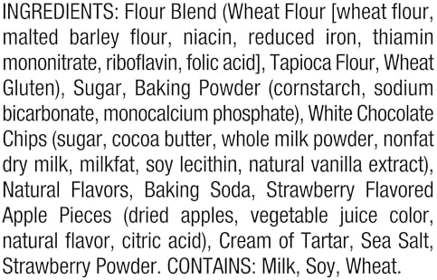 Bob’s Red Mill White Chocolate & Strawberry Pancake/Waffle Mix, 20 Ounce (Pack of 1) – Just Add Water, Makes 32-40 Pancakes per Bag