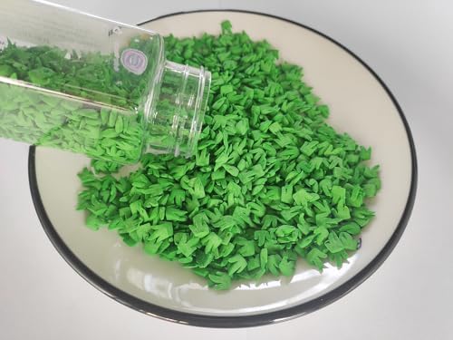 Edible Sugar Green Grass Sprinkles Football Field Cake Cupcake Toppers Cookie Decorations Sweet Dessert Sprinkle for Easter Cake Decorating St. Patricks day, 3.4 oz