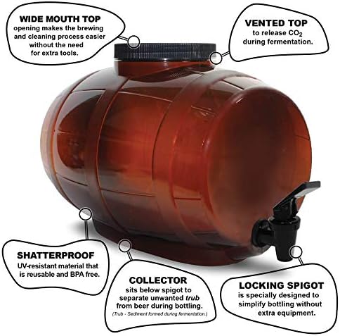 Mr. Beer - Craft Beer Making Kit 4 Gallon Complete DIY Home Brew Set Everything Included, Bottles, Refills Brew in 30 Minutes